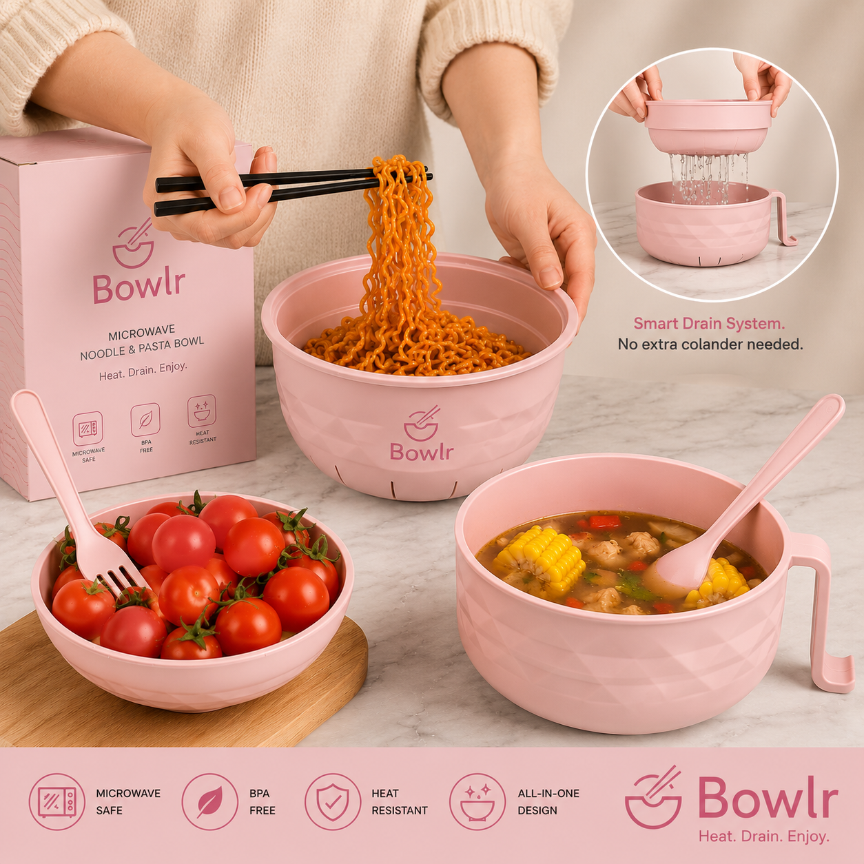 Bowlr™ Pasta Noodle Bowls